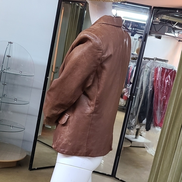 Moda International Genuine Leather Jacket - Picture 9 of 13